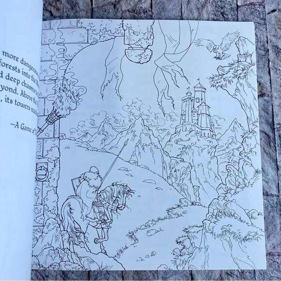 The Official A Game of Thrones Adult Coloring Book A Song of Ice Fire Paperback - Picture 7 of 9